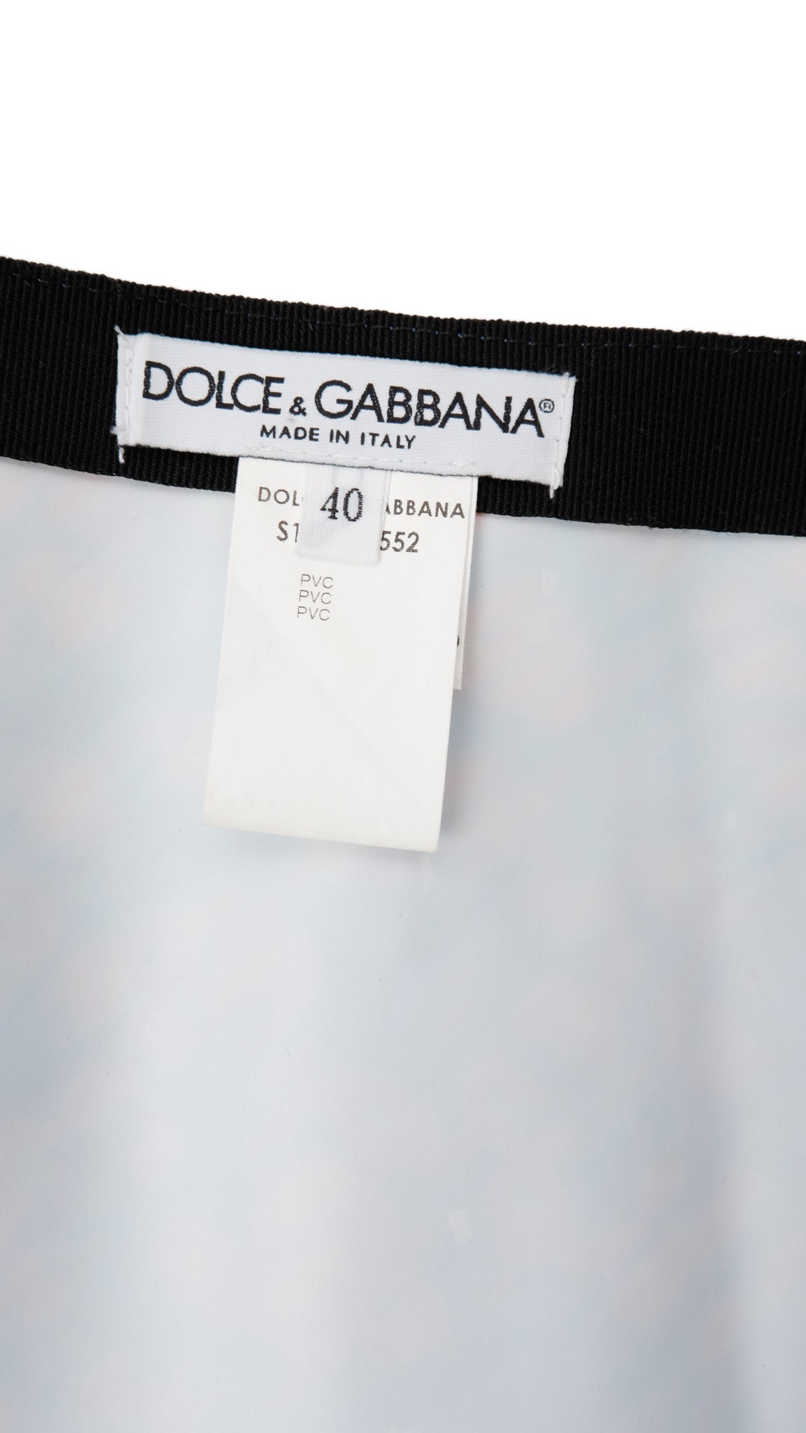 Dolce & Gabbana Fall-Winter 1999 Holographic PVC Skirt